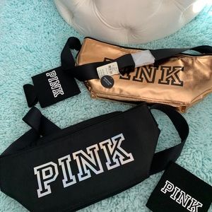Victoria Secret Pink Coolers Black & Gold